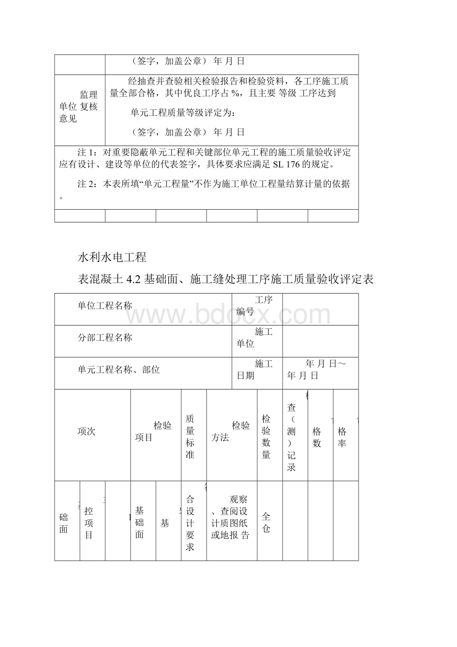 水利水电工程施工质量评定表示例资料.docx_第2页