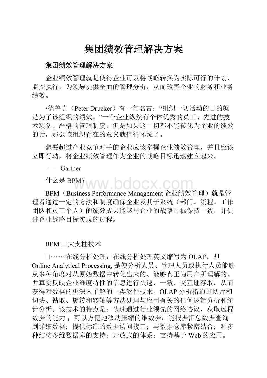 集团绩效管理解决方案.docx