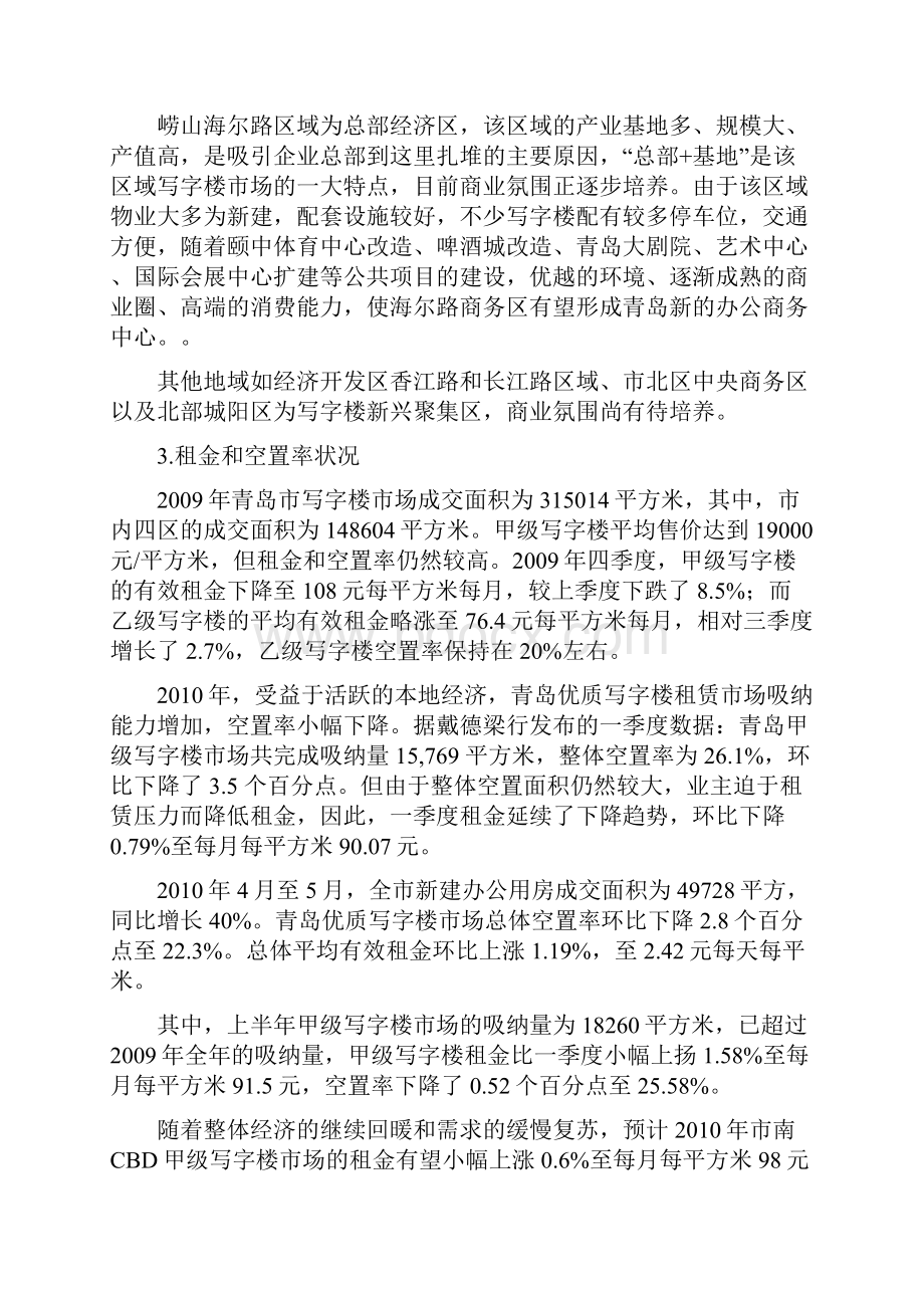 青岛市商业地产供求状况及特点.docx_第2页