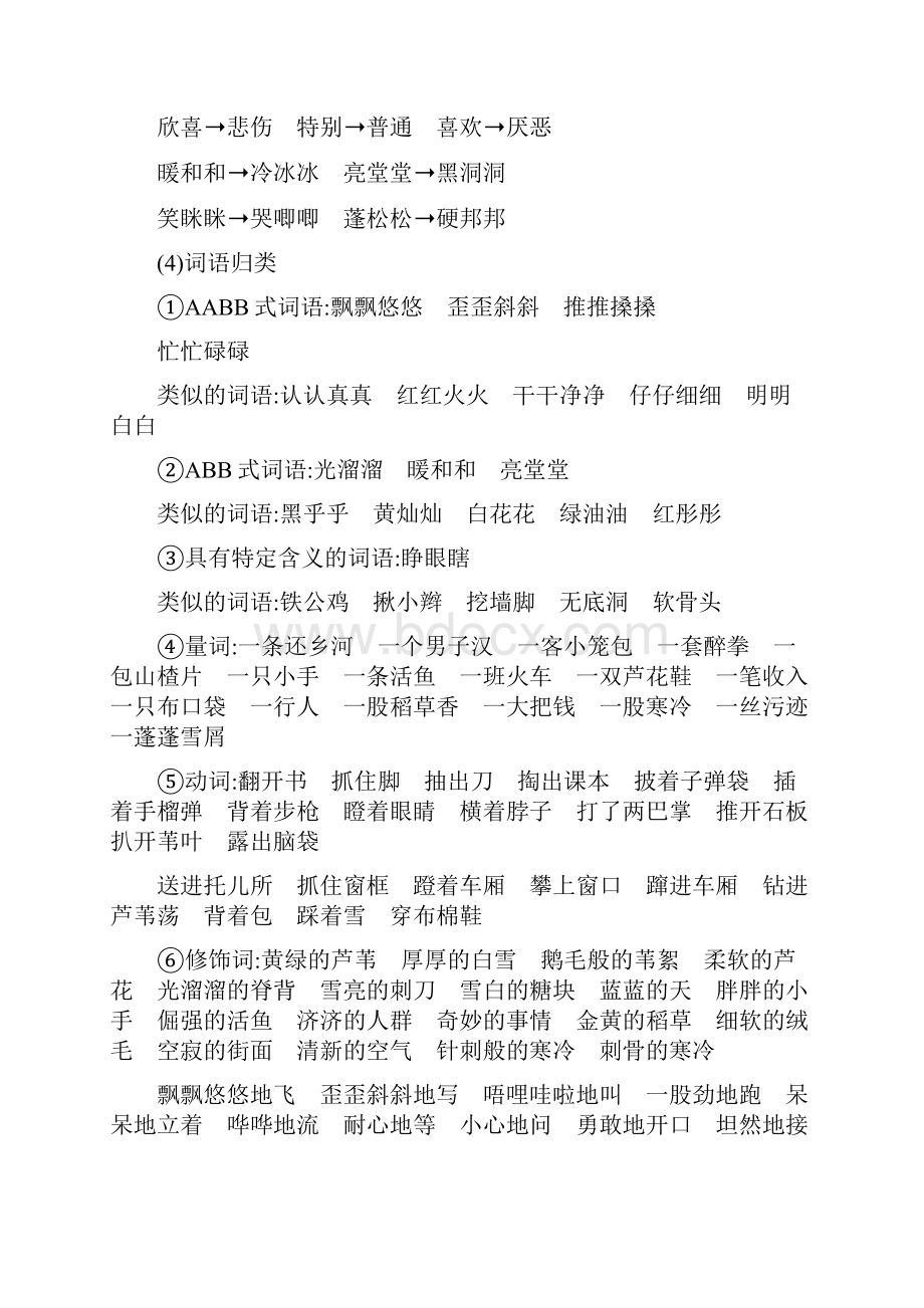 部编四年级下册语文第六七八单元知识点.docx_第3页