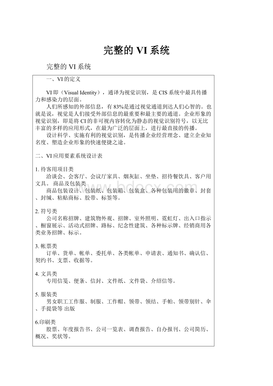 完整的VI系统.docx