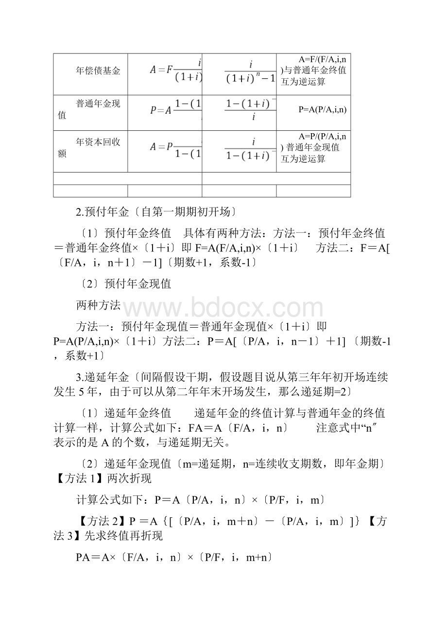 中级财务管理考试必记公式大全.docx_第2页