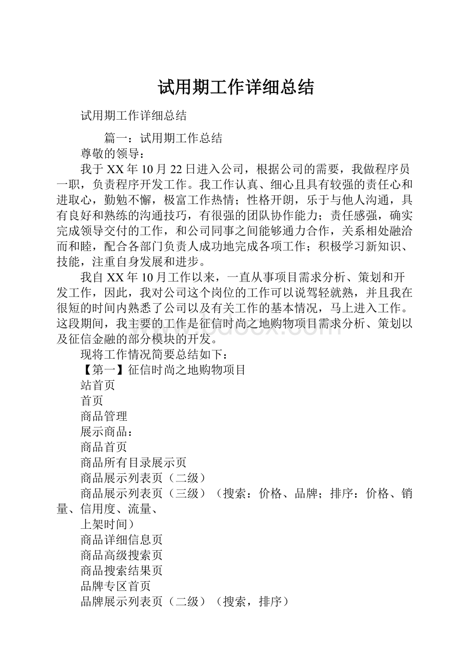 试用期工作详细总结.docx