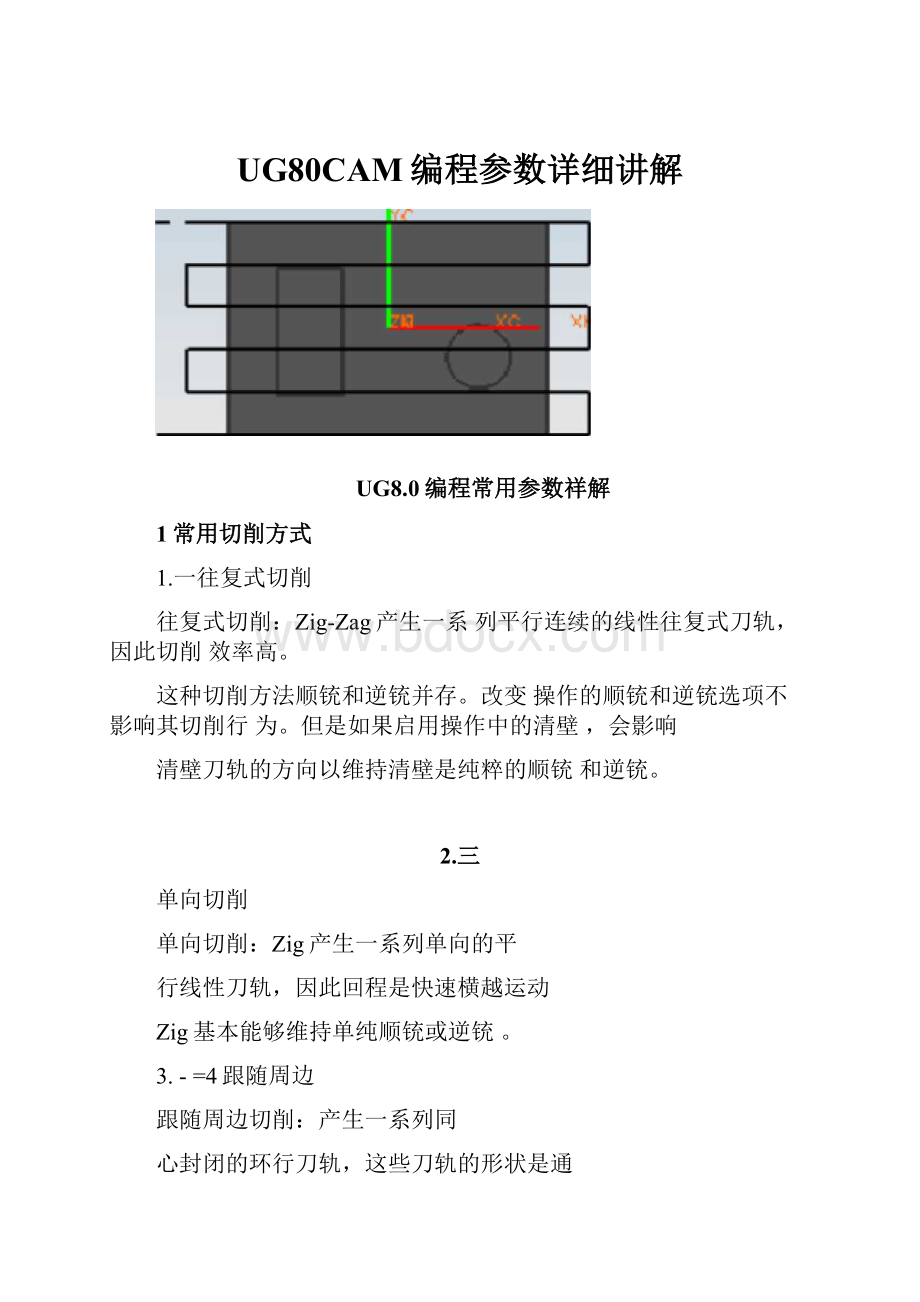 UG80CAM编程参数详细讲解.docx