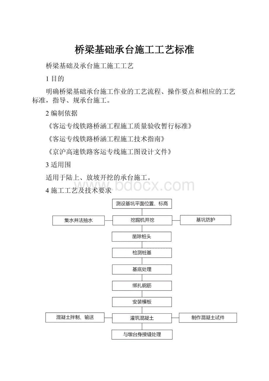 桥梁基础承台施工工艺标准.docx