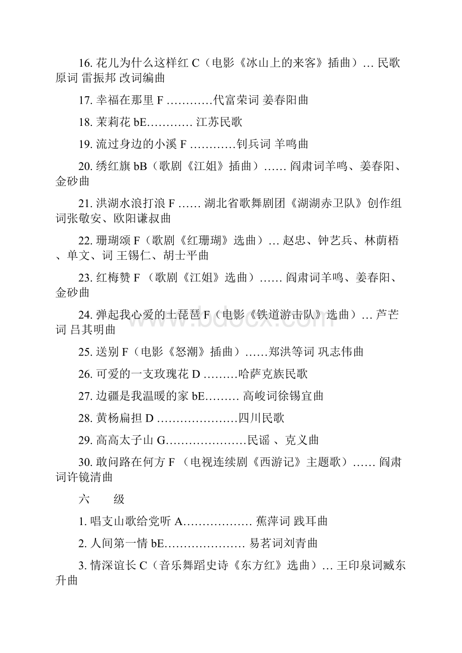 考级民族声乐曲目.docx_第2页