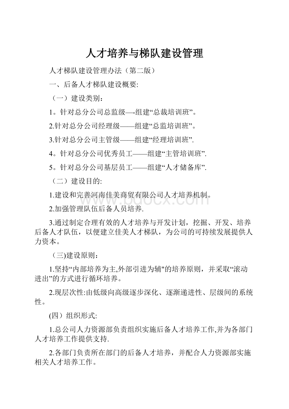 人才培养与梯队建设管理.docx