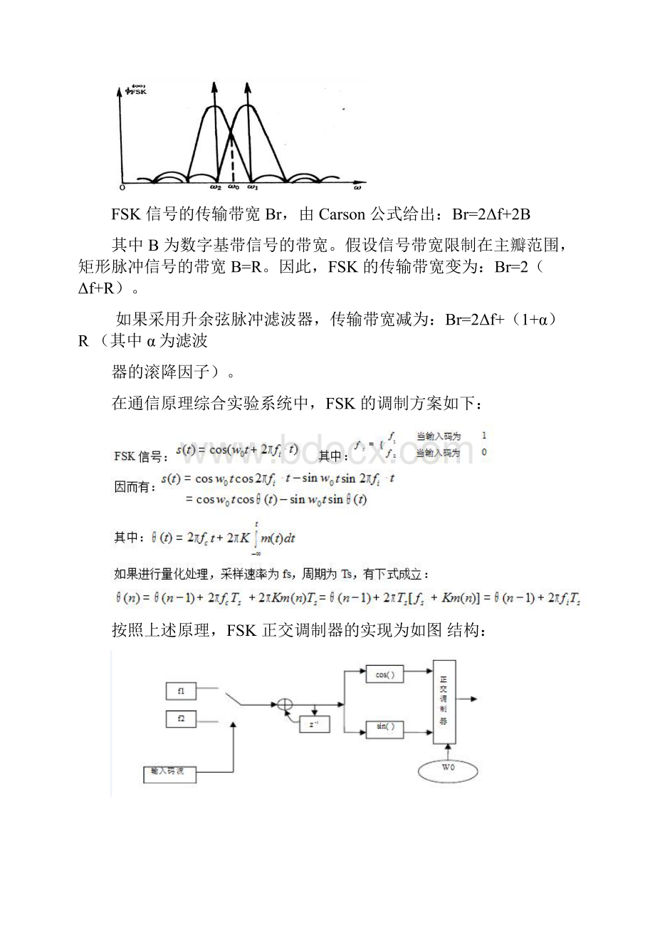 通信原理FSK调制解调实验报告.docx_第3页