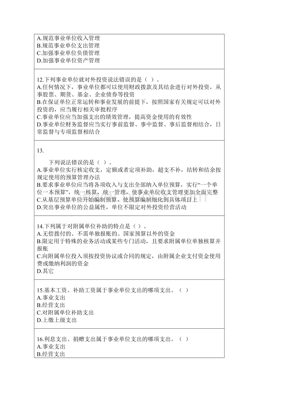 会计继续教育考试及答案 事业单位财务规则范文.docx_第3页