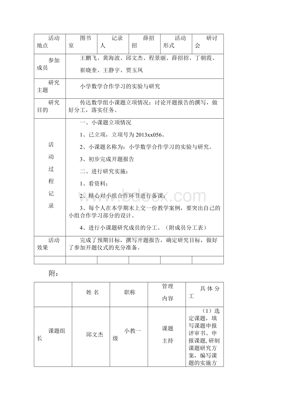 课题研究活动记录表同名2162.docx_第3页