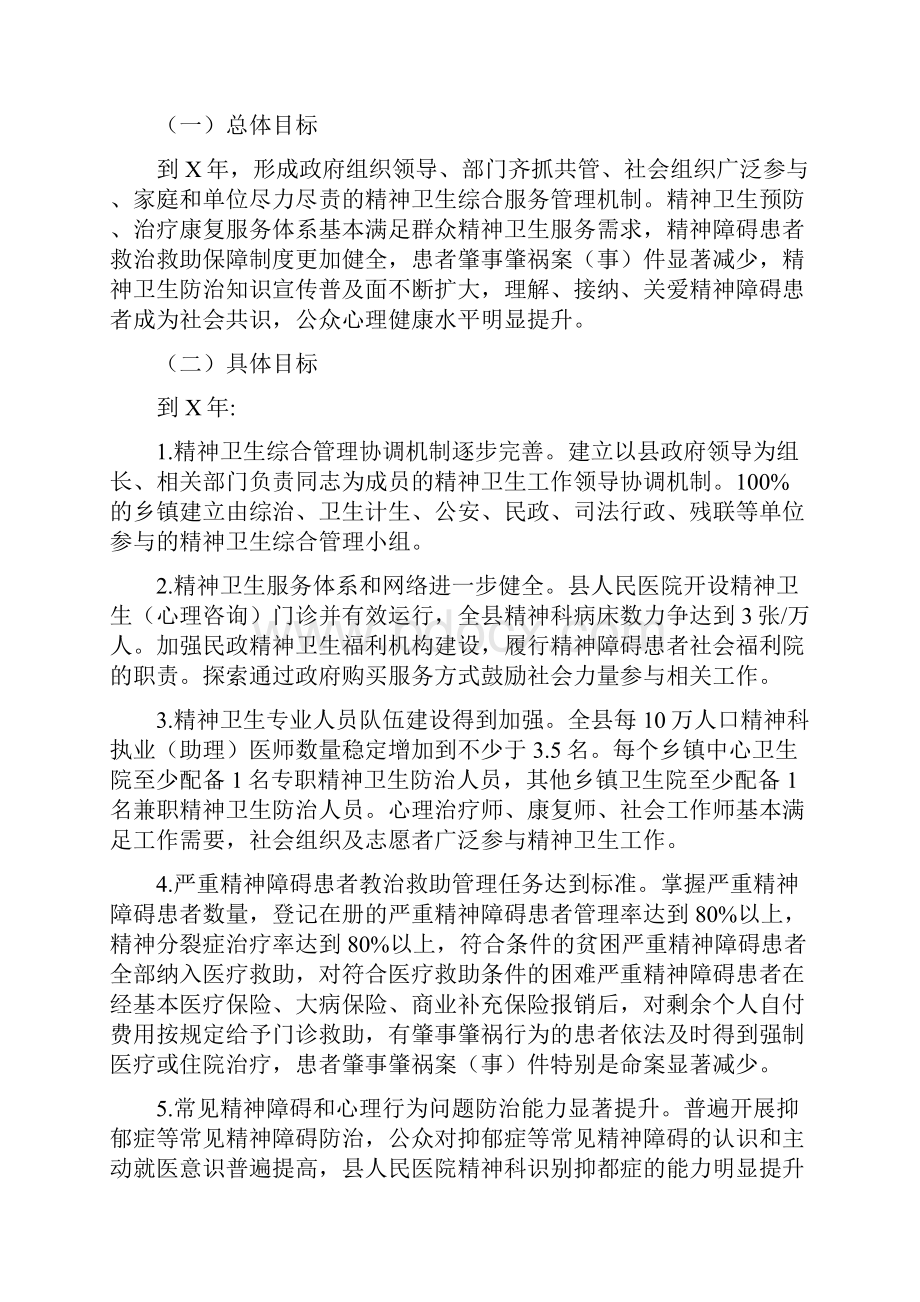 全县精神卫生工作规划.docx_第2页