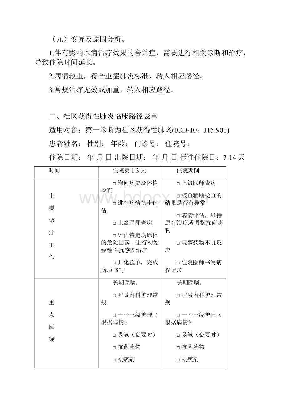 呼吸内科4个临床路径病种管理.docx_第3页