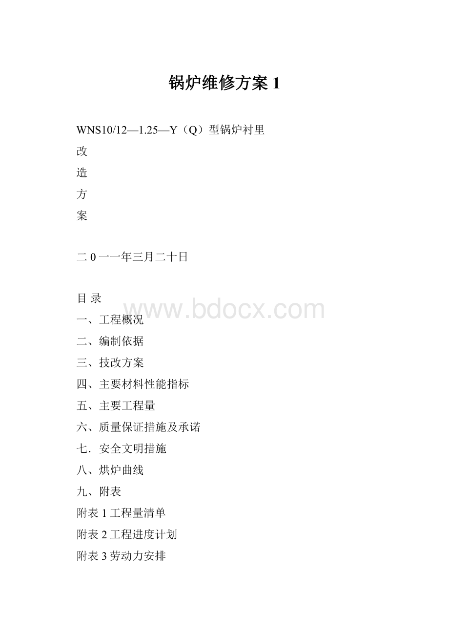 锅炉维修方案1.docx