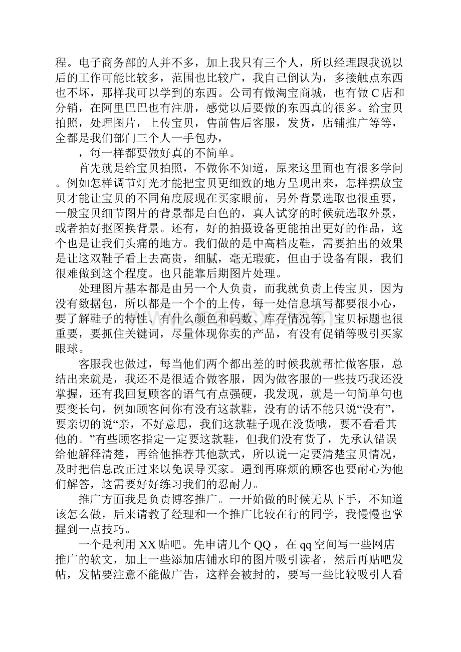 电子商务实习报告5000字.docx_第3页