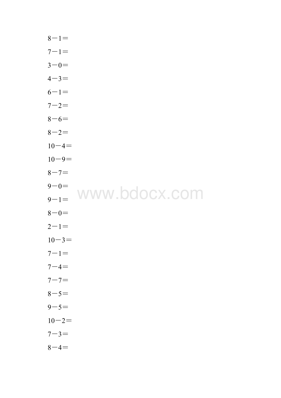 10以内减法口算题1000道.docx_第2页