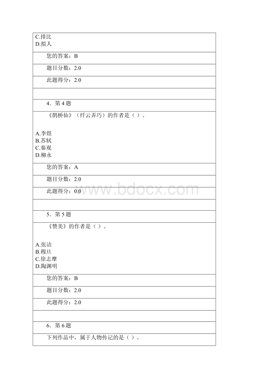 大学语文在线作业.docx_第2页