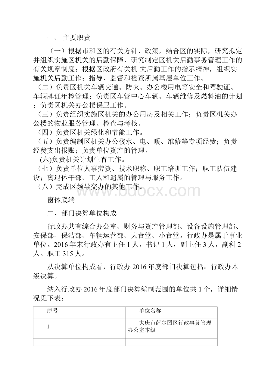 大庆萨尔图区行政事务管理办公室部门决算情况.docx_第2页