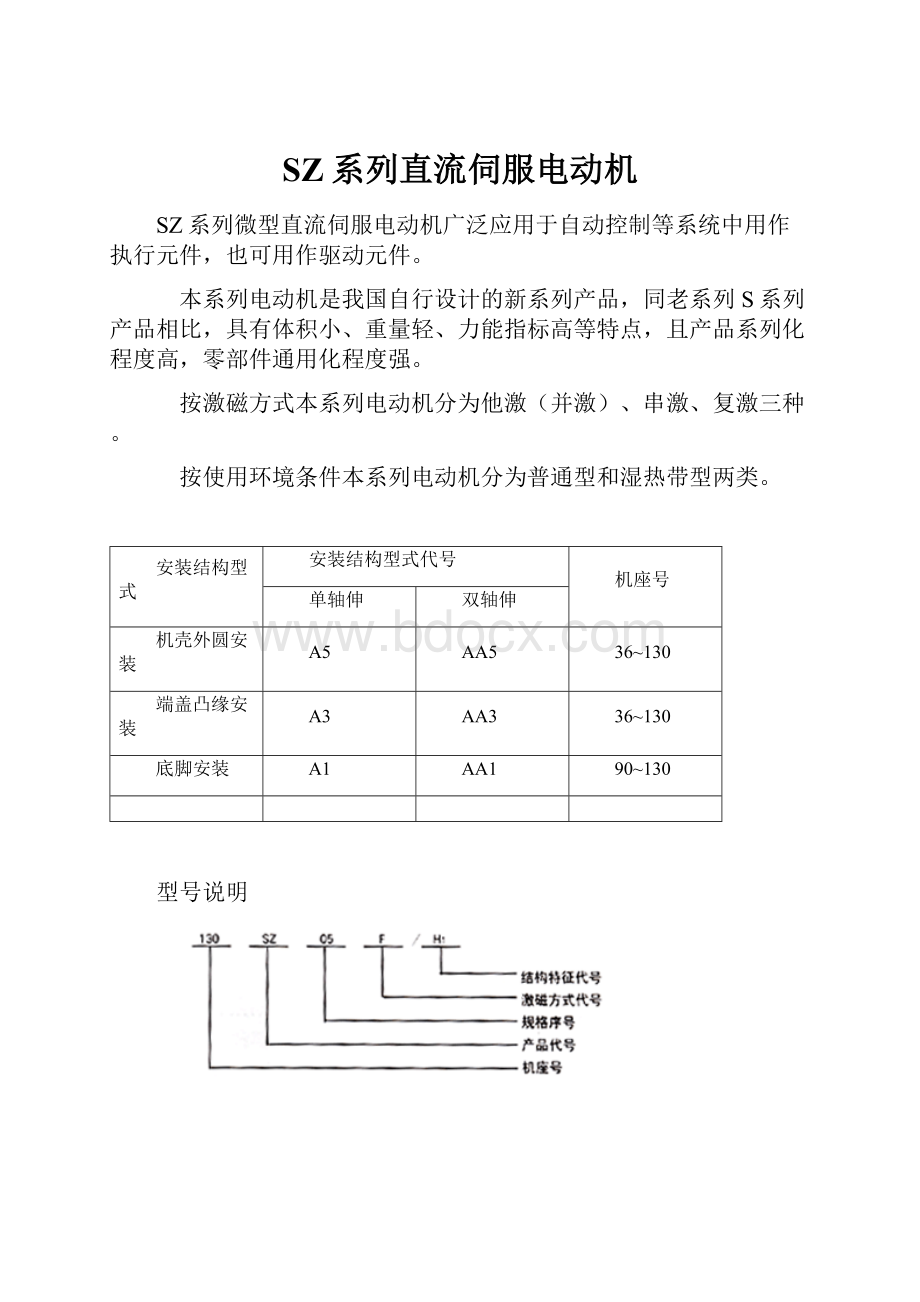 SZ系列直流伺服电动机.docx_第1页