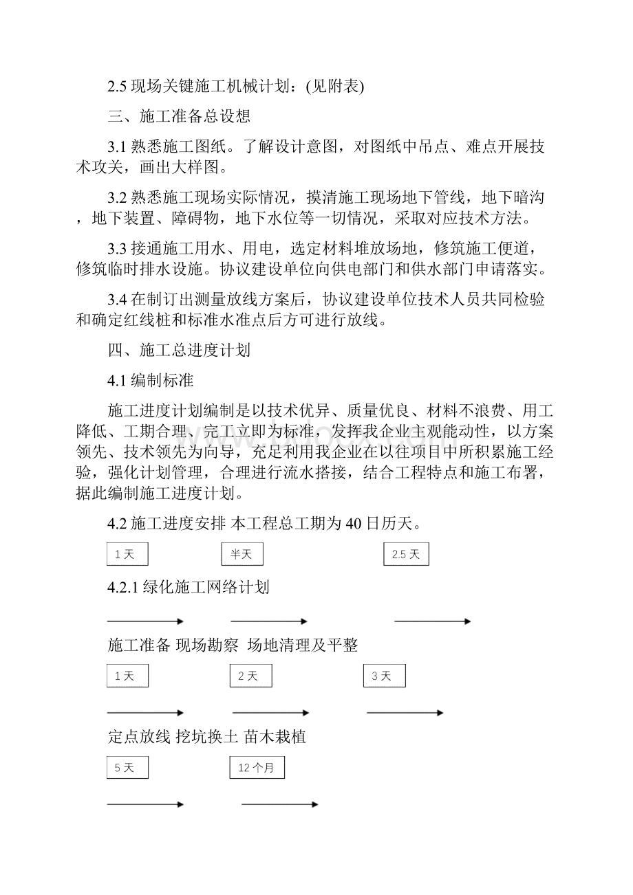 绿化工程施工组织设计样本.docx_第2页