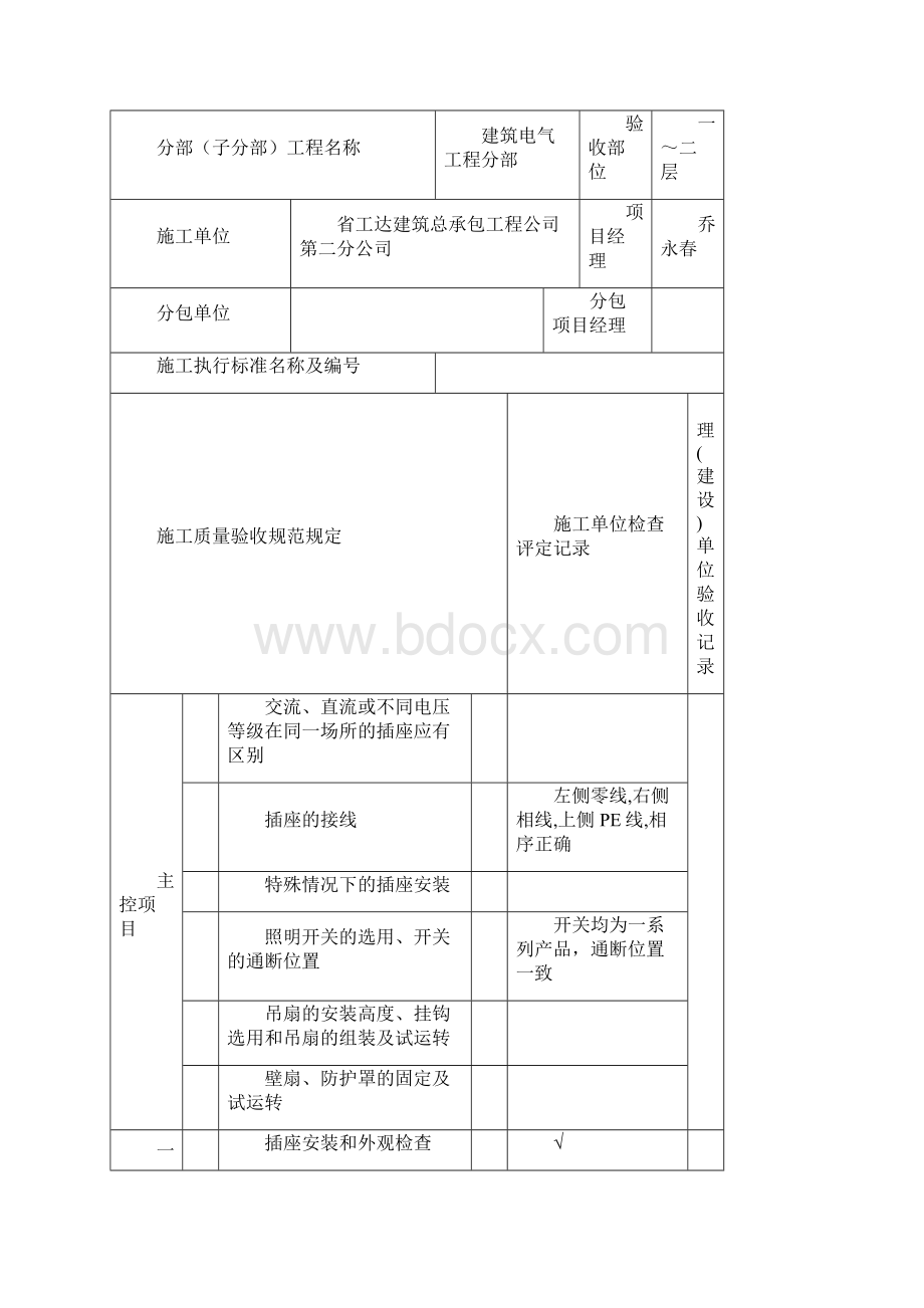 开关插座风扇安装检验批.docx_第2页