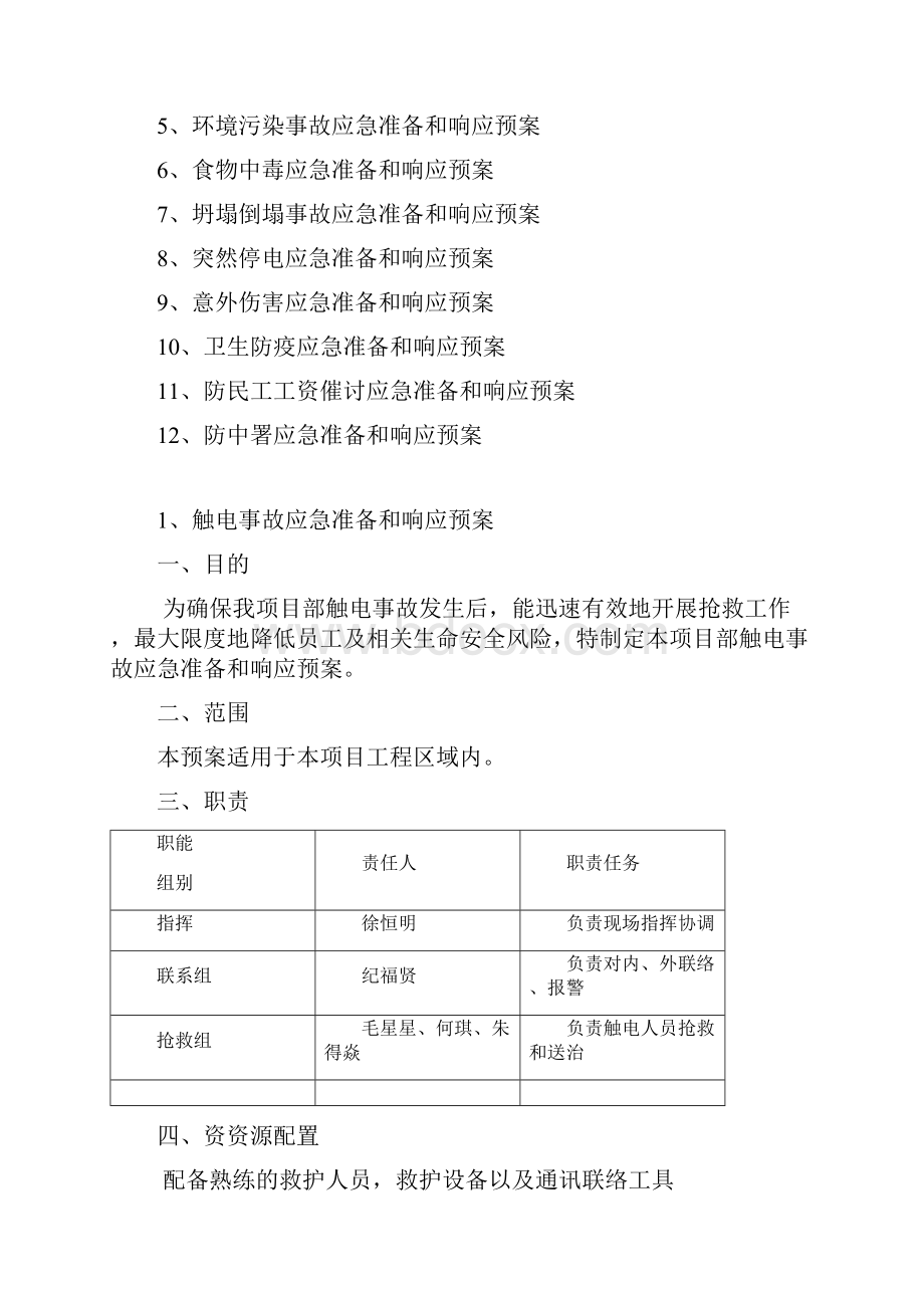 安全项目生产事故应急救援预案.docx_第2页