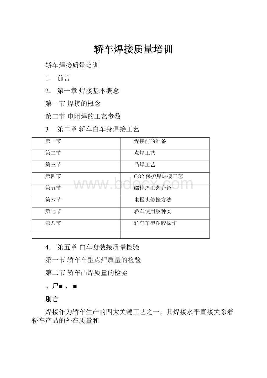 轿车焊接质量培训.docx_第1页