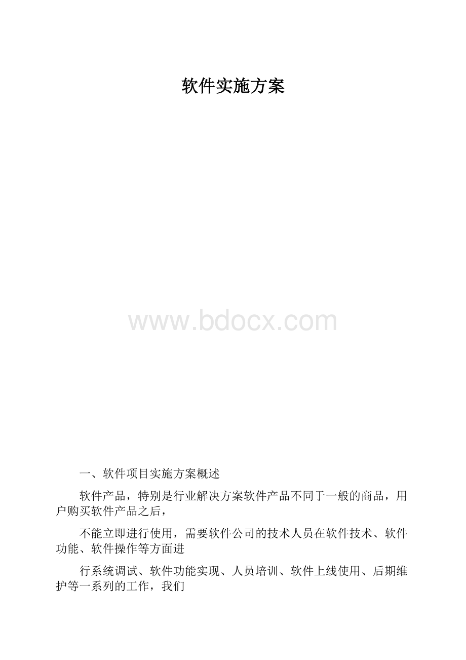 软件实施方案.docx