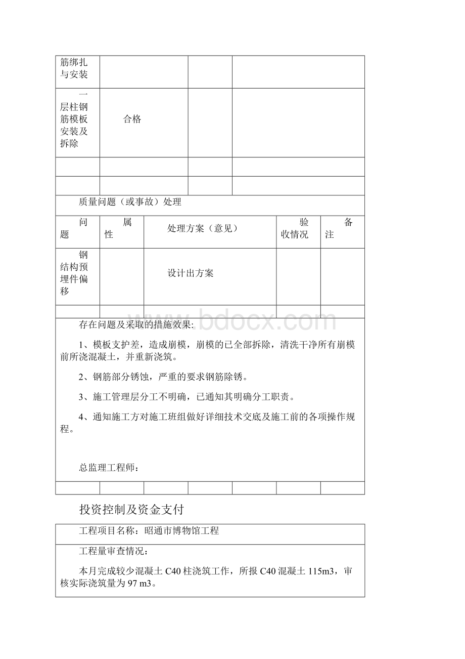 监理月报空表格.docx_第3页