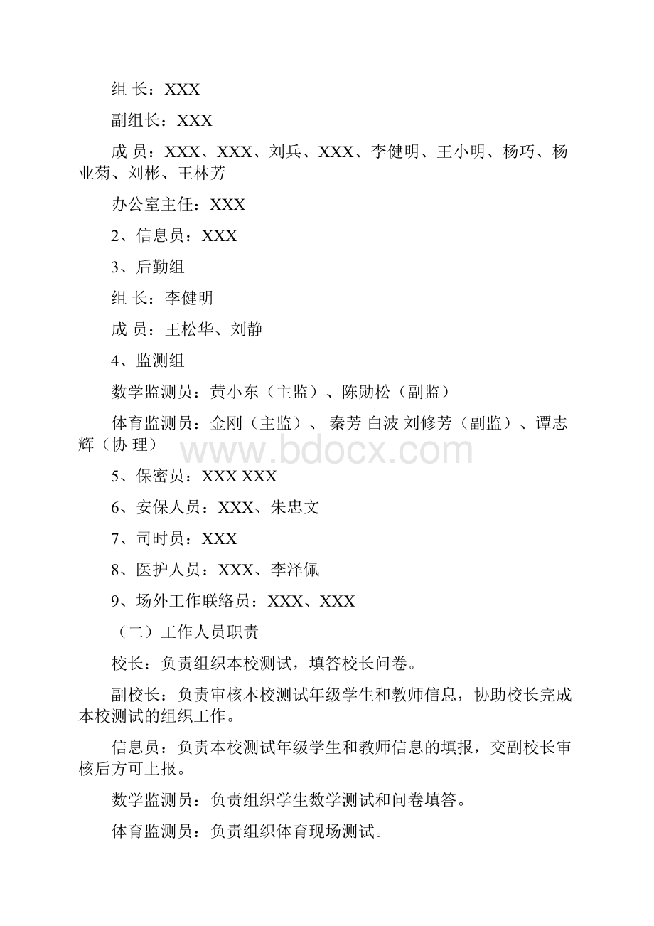 XX县XX镇XX小学国家义务教育质量监测实施工作方案.docx_第2页