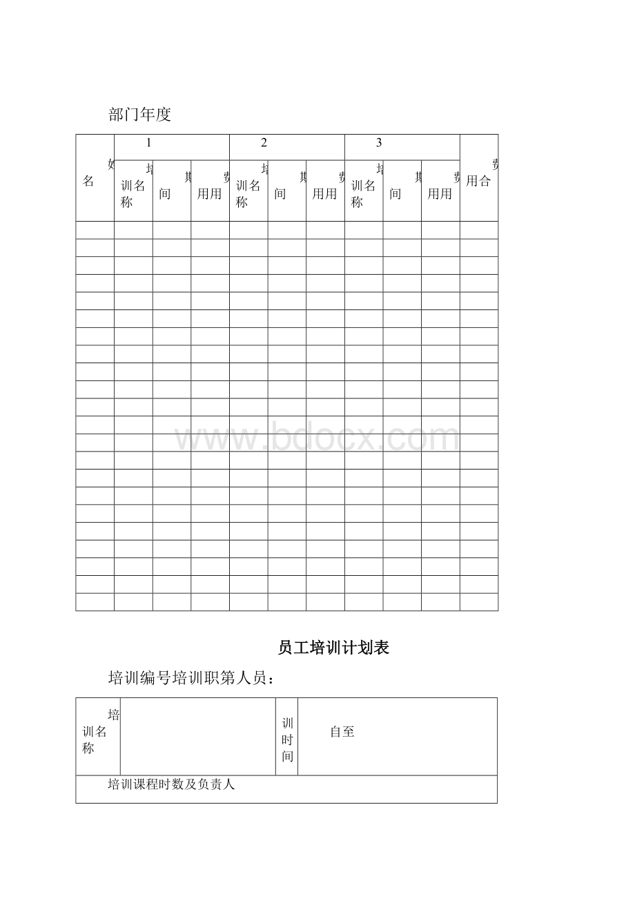 培训管理表格大全.docx_第2页