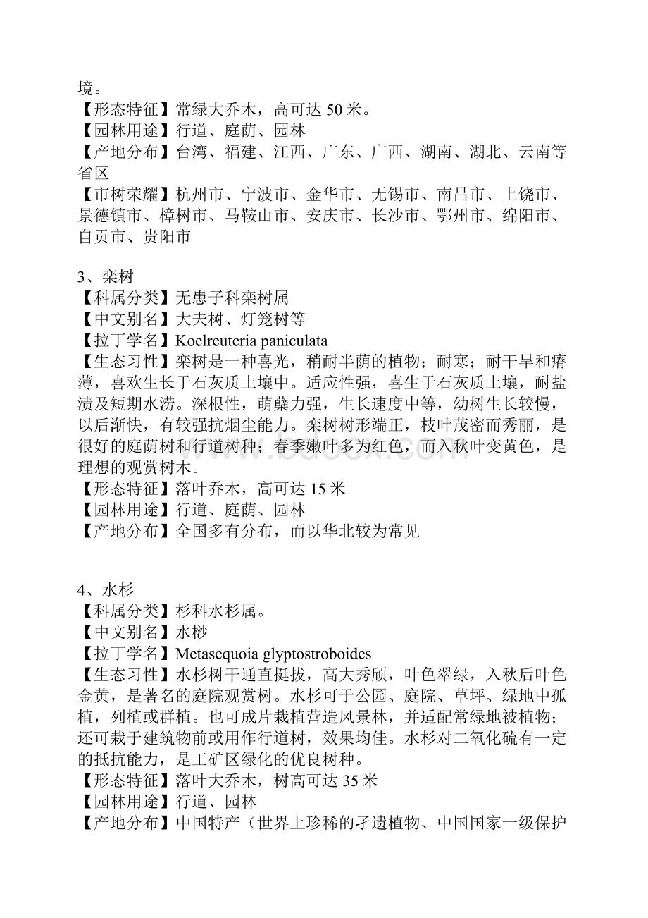 园林植物习性特征及用途大全课件资料.docx_第2页