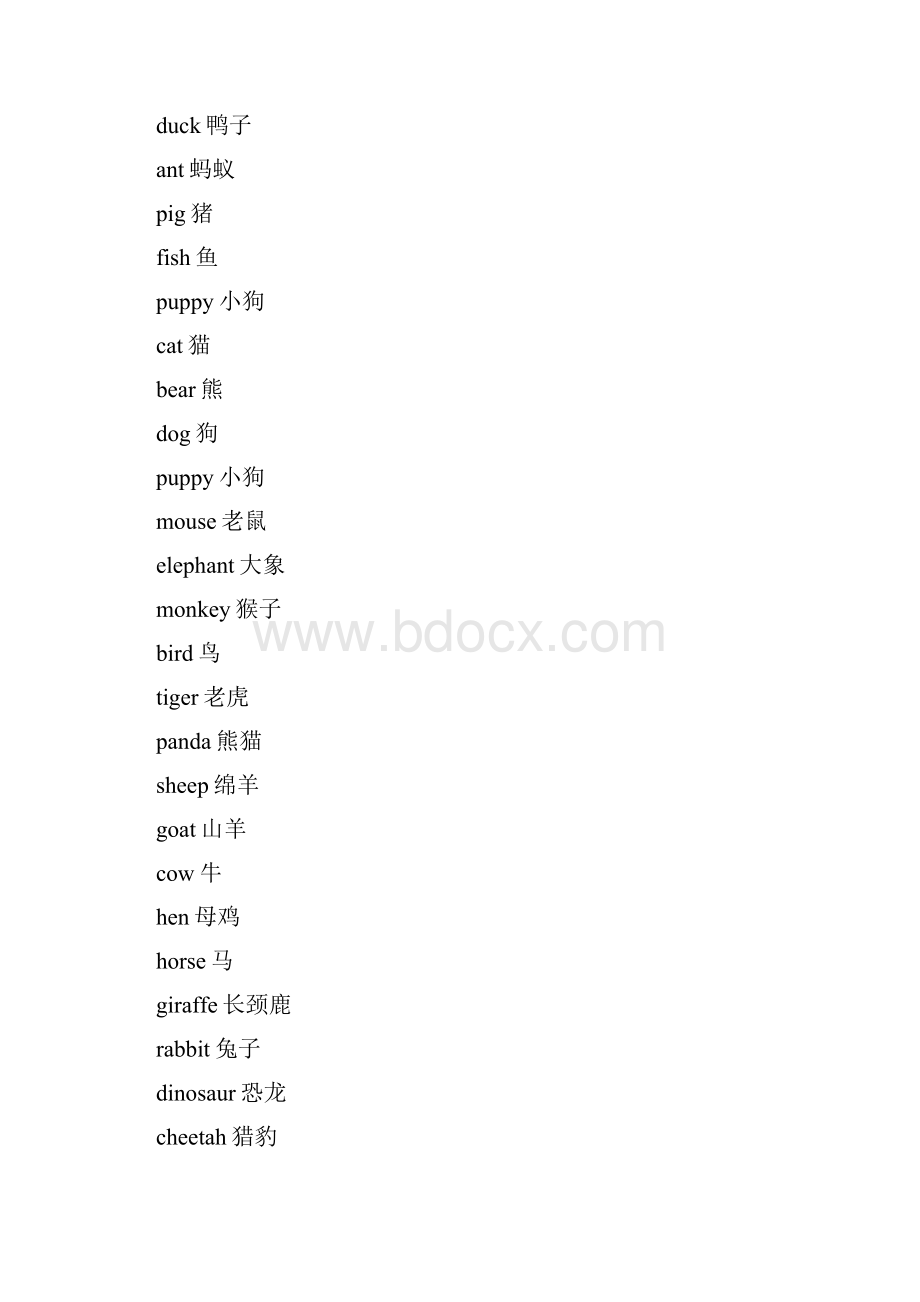 新版小学36年级英语单词分类110.docx_第3页