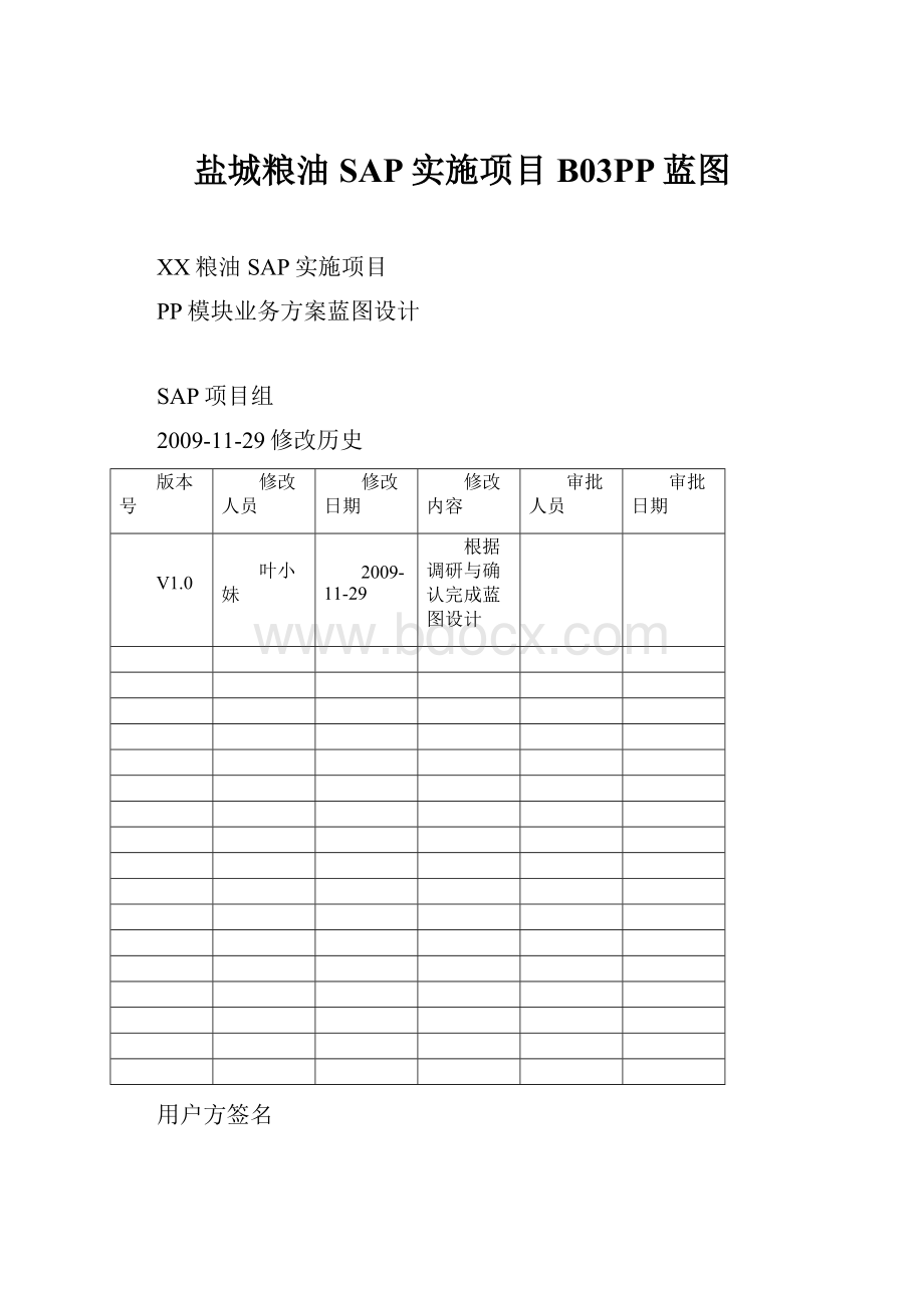 盐城粮油SAP实施项目B03PP蓝图.docx