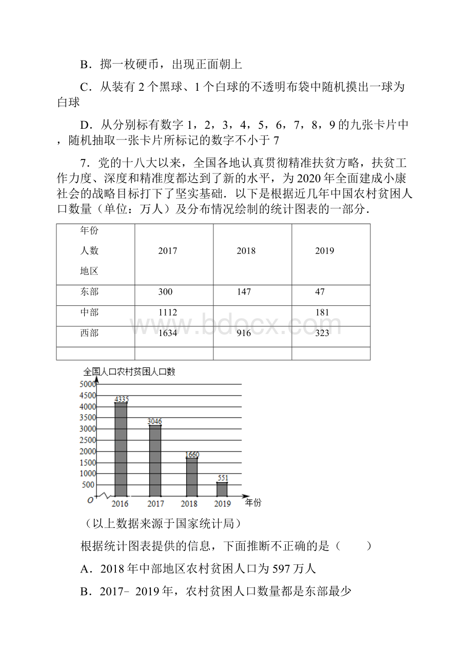 北师大版七年级数学上册同步单元练习第6章数据的收集与整理.docx_第3页