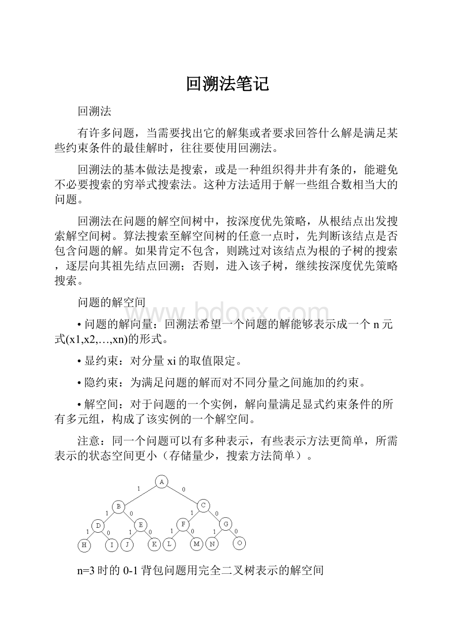 回溯法笔记.docx_第1页