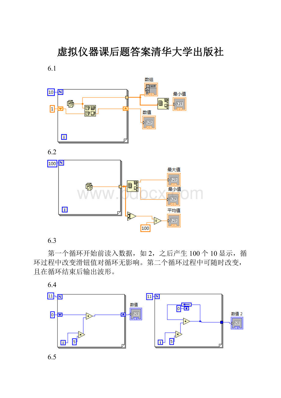 虚拟仪器课后题答案清华大学出版社.docx