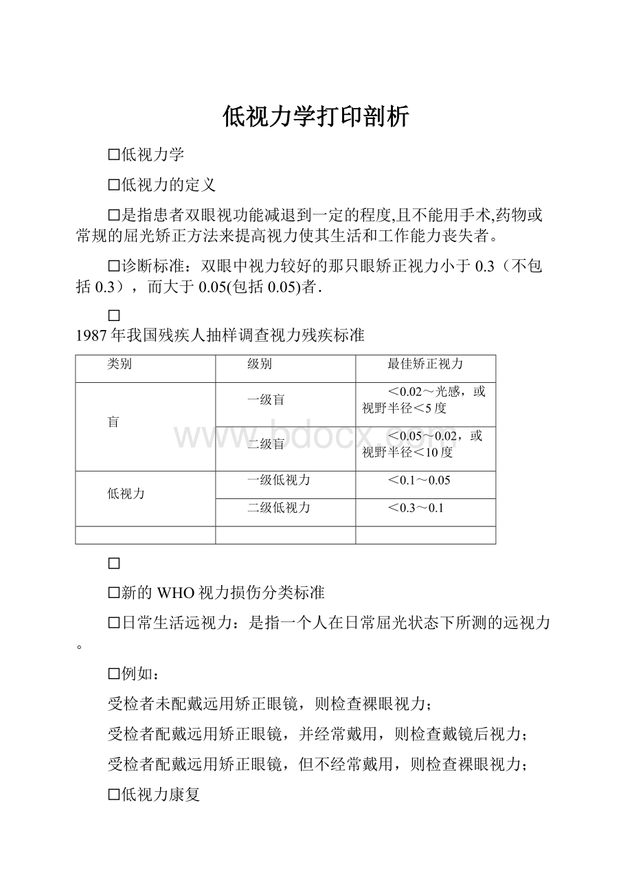 低视力学打印剖析.docx