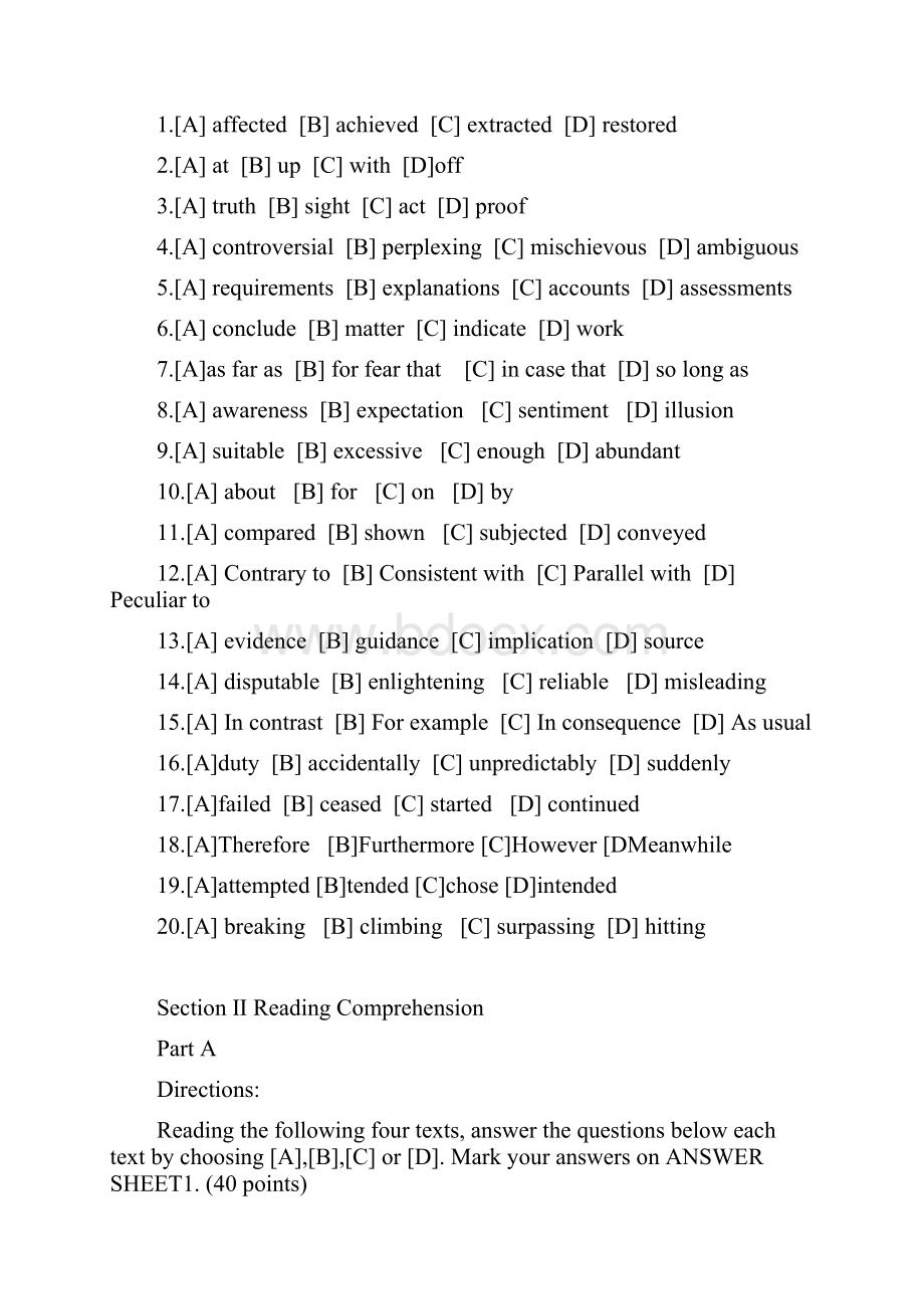 英语考研真题完美修订版 附答案.docx_第2页