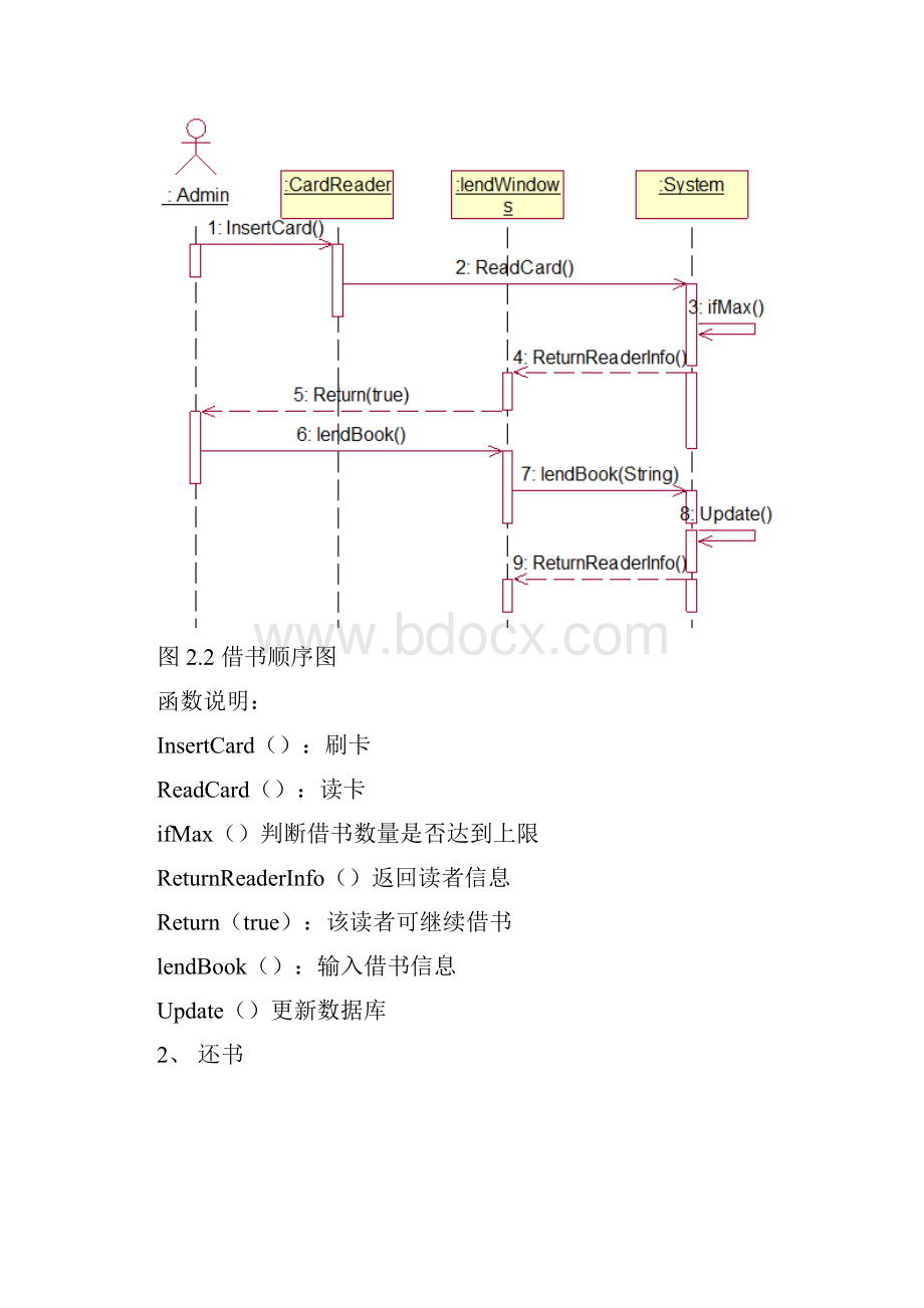 基于UML的图书馆管理系统分析设计报告.docx_第3页