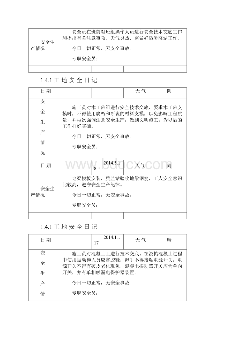 工地安全日志范例45880.docx_第3页