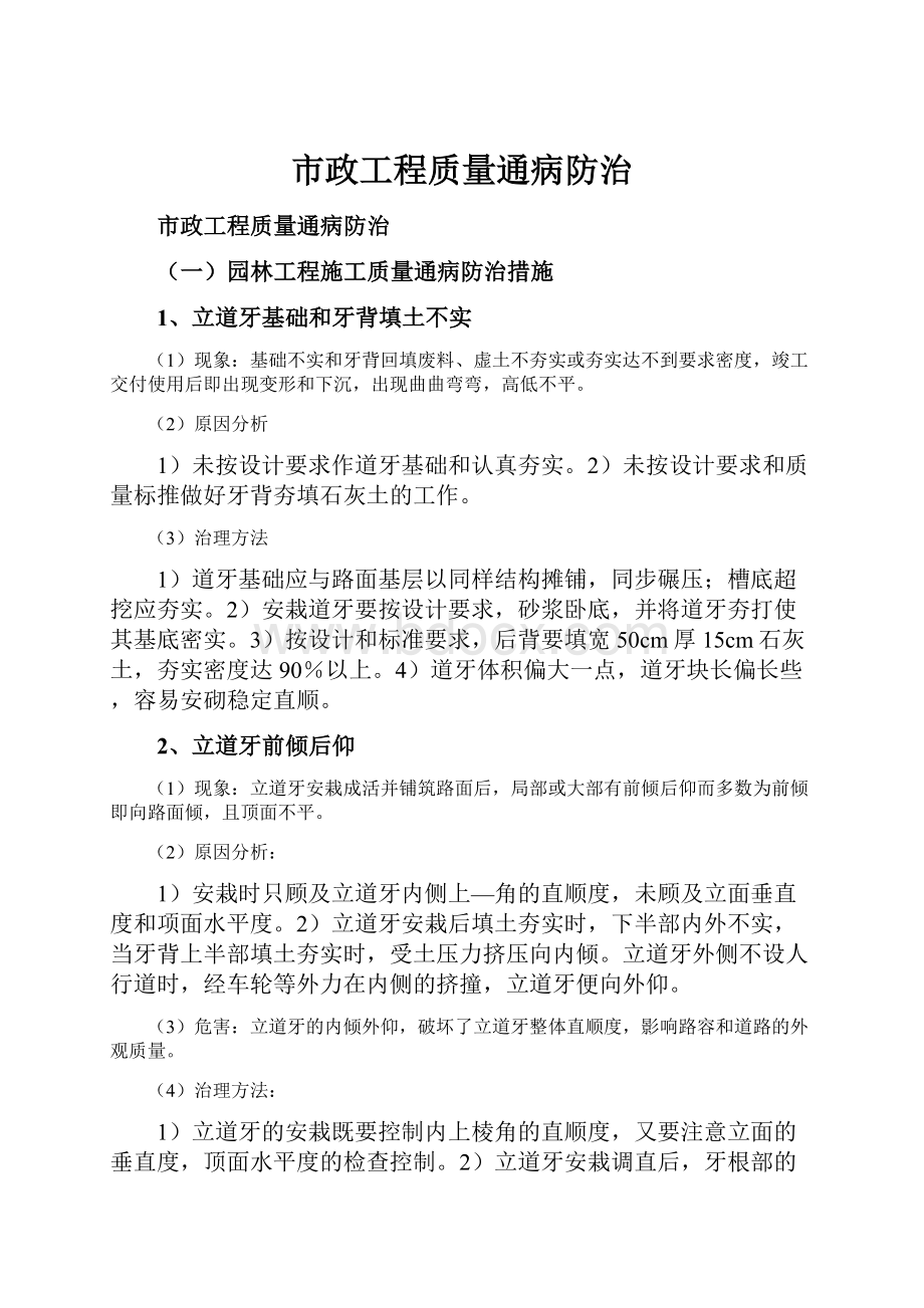 市政工程质量通病防治.docx