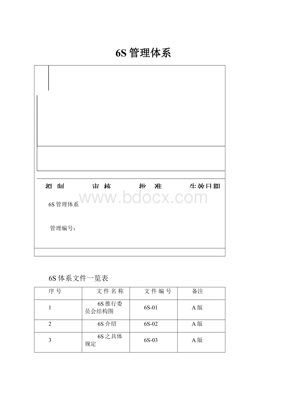 6S管理体系.docx