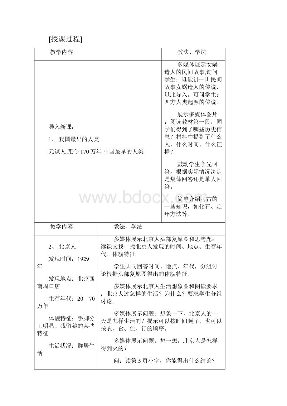 初一上册历史教案.docx_第3页