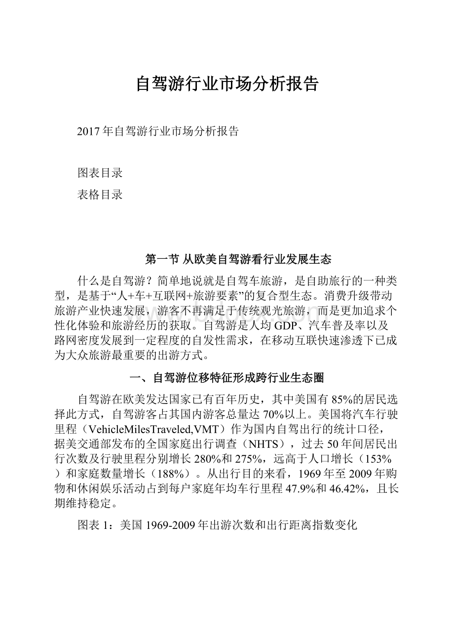 自驾游行业市场分析报告.docx