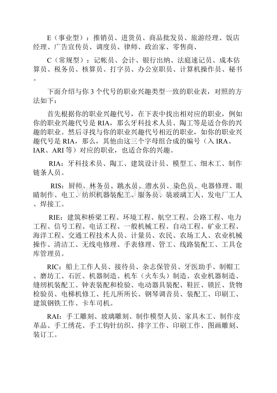 职业生涯规划作业和霍兰德职业分析.docx_第2页