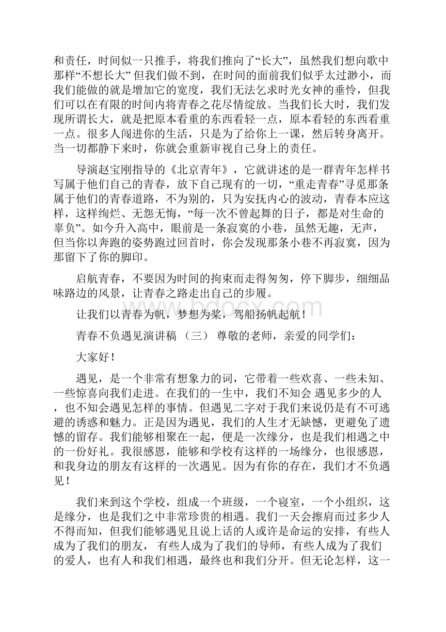 青春不负遇见演讲稿.docx_第3页