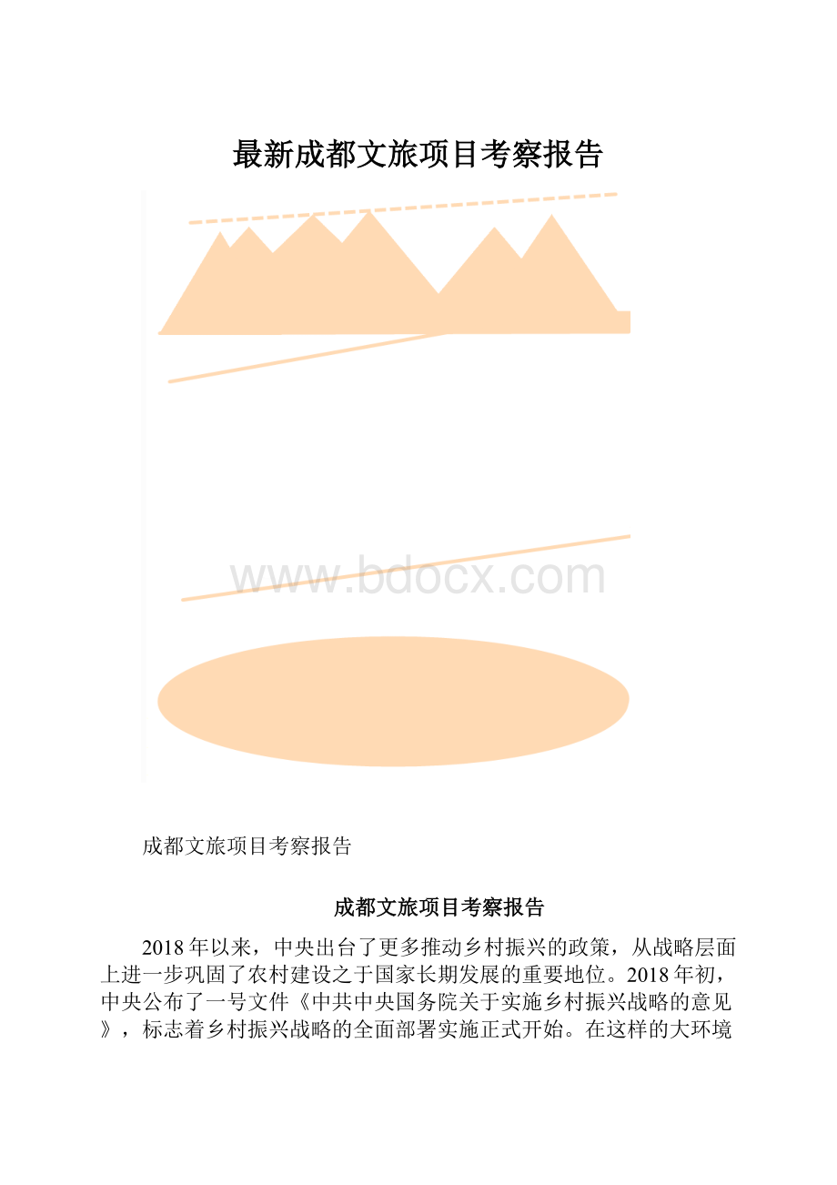 最新成都文旅项目考察报告.docx