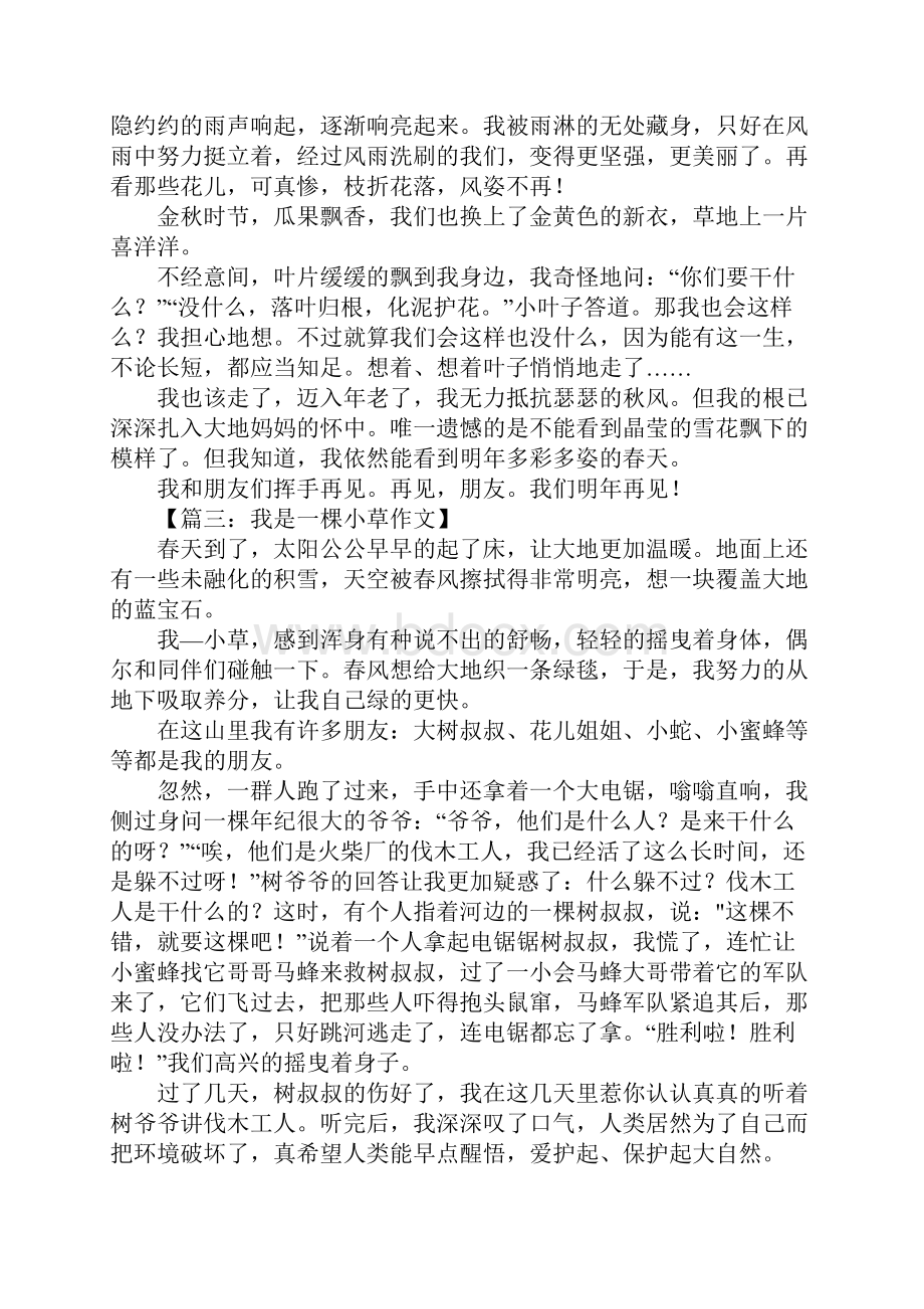 我是一棵小草的作文.docx_第2页