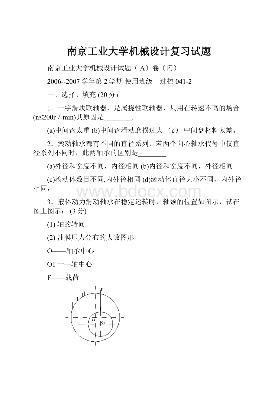 南京工业大学机械设计复习试题.docx_第1页