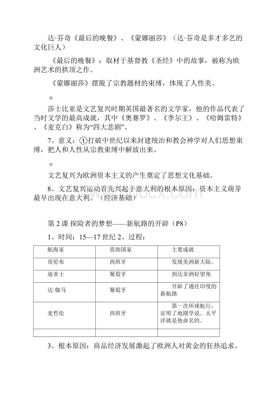 九年级历史知识归纳.docx_第2页